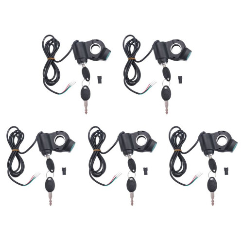 5X Electric Scooter Ignition Lock Key Cylinder   Lock Electric Scooter Replacement Accessories for  M4