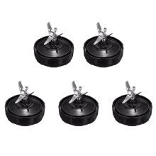 5X 7 Flossen Mixer Blade Teil Entsafter Hülle Mixer Ersatz Baugruppe Ersatz für Nutri  Pro Auto-IQ Entsafter Messer Halter
