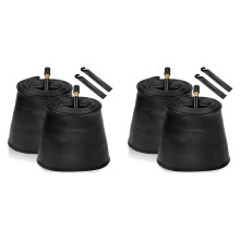 Paquet de 4 Chambres à Air Fat Bike 20X4.0 avec Valve AV 32 mm, Chambres à Air de Vélo avec 2 Démonte-Pneus, pour Vélo de Route/Montagne/E