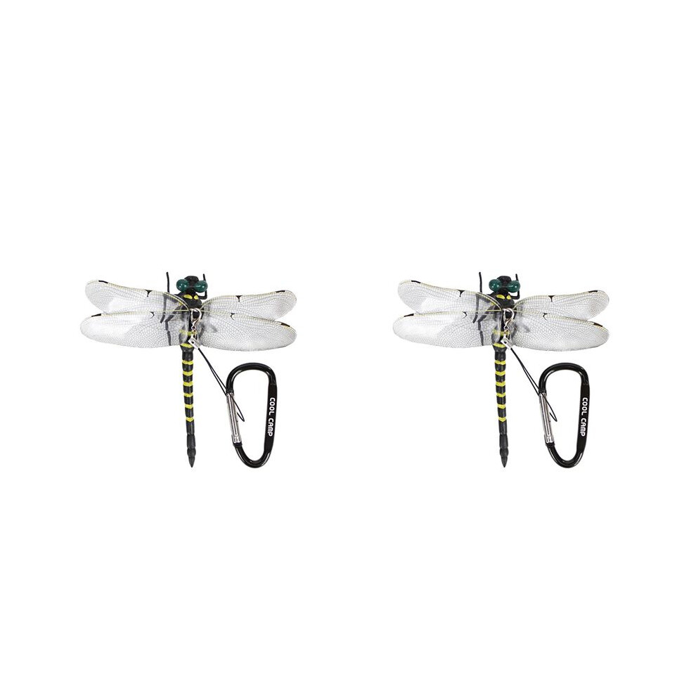 Torribaly 2X Dragonfly Hat Clip, Artificial Dragonflies Fly Repelling Supplies, Dragonfly Clip For Indoor Outdoor Decor