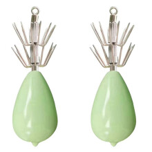 2X Luminous Fishing Lure Hard Squid Jig Hook Octopus Crank Artificial Jig Cuttlefish Bait Fishing Accessory