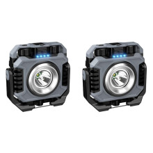 2X Luz de Trabajo LED, 5000mAh IP66 Luz de Trabajo Impermeable COB Magnética Tienda de Campaña Al Aire Libre Luz de Emergencia, Reparación