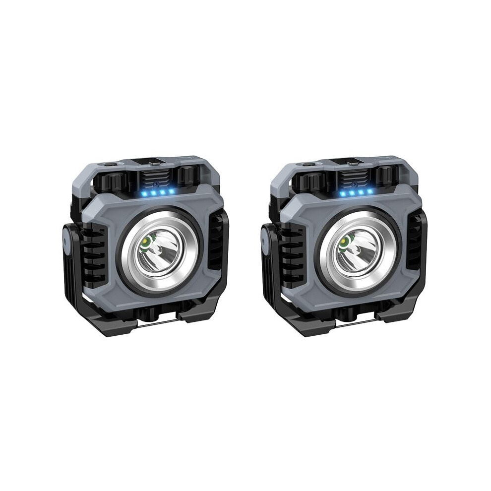2X Led Work Light, 5000Mah Ip66 Waterproof Worklight Cob Magnetic Outdoor Camping Tent Light For Emergency, Repair 4711640078637