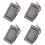 4X 9V Mount Guitar Active Pickup Batterilock HåLlbox Batteriförvaringsväska för Elgitarr Bastillbehör 1