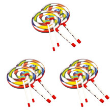Orff Instruments 6Pack Lollipop Drums 6Inch Dance Props Percussion Instruments Hand Drum Preschool Education Toys