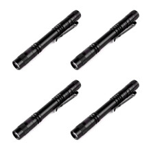 4PC LED Flashlight - High Lumen, Zoomable, Water Resistant Light - Pocket-Size Small LED Flashlight