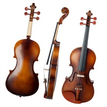 Full Size 4/4 Acoustic Violin Set with Brazilwood Bow and Pear Wood Tailpiece for Beginners