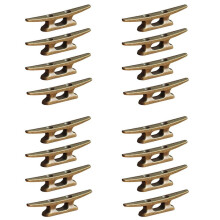 Boat Dock Cleat 4 Inch for Mooring Boat Bronze Host Cast Iron Suitable for Nautical Beach Lake Maritime Decor,16Pcs