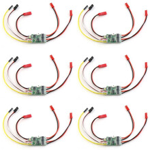 6X Twee-Weg Bidirectionele 5A ESC Brushed Speed Controller Dual Way ESC 2S-3S Lipo voor RC Model Auto Boot Tank Onderdelen