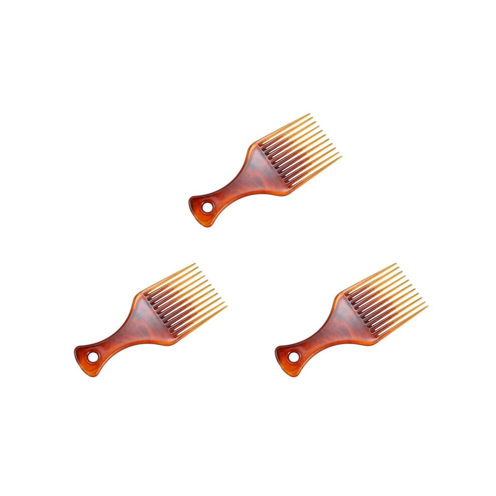 3X Hair Comb Hair Fork Comb Insert Hairdressing Curly Hair Brush Comb Hairbrush Styling Tool For Men & Women Brecantia