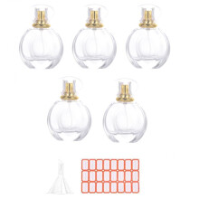 5 St 50 Ml Sprayflaska Små Kosmetiska Atomizer Parfymflaskor Atomizing Spray Container Glas Sprayflaskor för Resor