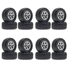 4Ensemble Pneu de Roue de 73 mm pour WPL C14 C24 B24 B36 MN D90 MN-90 MN99S FY003 FY004 Accessoires de PièCes de Mise à Niveau de Voiture RC