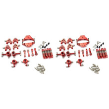 2 Set Metal Full Set Upgrade Parts for 1/28 K969 K979 K989 K999 P929 P939 Rc Car,Red