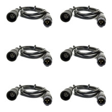 9 Pin Wheel Hub Motor Cable 60cm EBike Motor Extension Cable Female to Male Connector for E-Bike Accessories,4Pc