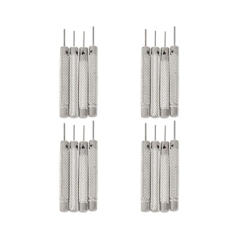 16Pcs Watch Repair Tool Pin Punch 0.7Mm/0.8Mm/0.9Mm/1.0Mm Watchmaker Band Strap Bracelet Steel Punch Link Pin Remover 4713346406493