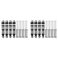 8 PeçAs Metal Oil Damper para TRX4M -4M 1/18 RC Crawler Car Upgrade Parts Accessories, Preto
