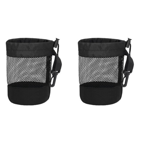 2X   Storage Bag Mesh Bag with Drawstring Net Fabric Bag   Drawstring Bag