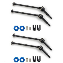 4Pcs Steel Rear Drive Shaft Driveshafts for 1/10 Slash Rustler Hoss Stampede VXL 4X4 2WD RC Car Upgrades Parts