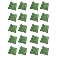 20X Artificial Plant Fence Green Leaf Fence Panels Privacy Fence Screen for Home Garden Yard Decoration Outdoor