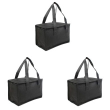 3X Portable Lunch Insulated Bag, Cooler Bag, Beer Delivery Bag, Foldable Thermal Picnic Bag, Cold Food Warm-Keeping Bag