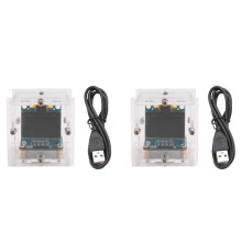 2X ESP8266 DIY Electronic Kit  Clock OLED Display Connect with Shell DIY Soldering Project