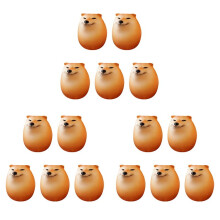 15x Egg Dog Shiba Inu Realistic Egg Shape Desk Decor Dog & Egg Union Decoration for Home Offices Fun Christmas Gifts