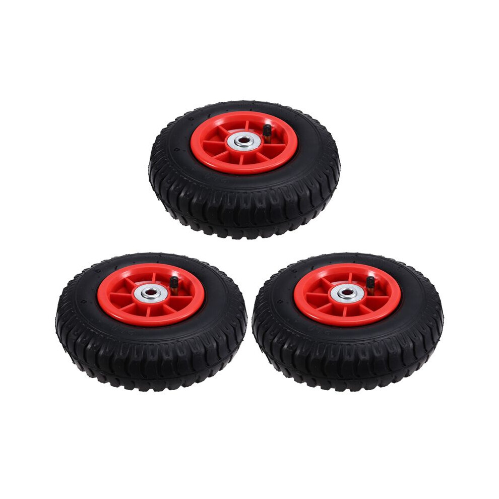 3X Children's Electric Car Inflatable Tires, Kid's Electric Tricycle Rubber Wheels Children's Car Tires 1.2Cm Hole 8Inch Black 4712893089234