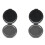 2X Fingerprint Ink Pad No-Wash Quick-Drying Portable Quick-Drying Ink Pad - Black 1