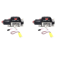 2X Automatische Winde Aus Metall mit 3-Kanal-Steuerkabel für 1/10 RC Crawler Car Axial SCX10 TRX4 RC4WD D90 Upgrade-Teile, A