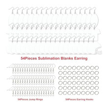 Sublimation Blank Football Helmet Shirt Earrings Bulk Heat Transfer Sublimation  Earrings with Earring Hooks
