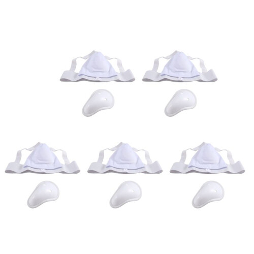 5X Groin Protector Cup Men, Boxing Kickboxing Muay Groin Guard, Ventilated Adjustable, Karate Fighting Training S