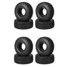8PCS 100mm 1.9 Rubber Tire Wheel Tyre for 1/10 RC Crawler Car TRX4 D90 Axial SCX10 II III Wraith Redcat MST
