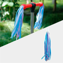 4X Kleurrijke Fiets Kwastjes Lint Mode Fietsstuur Streamers Grappige Fietsen Ornamenten voor Kinderen Kinderen C