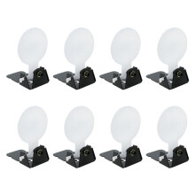 8X Small Miniature Inverted Target Metal Shooting Practice Targets Manual Reset Practice Targets