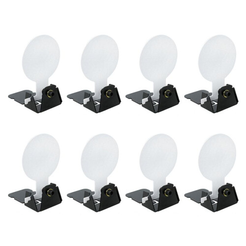 8X Small Miniature Inverted Target Metal Shooting Practice Targets Manual Reset Practice Targets