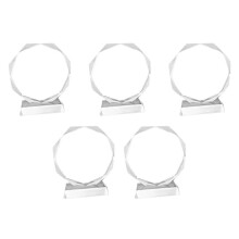 5X Crystal Glass Trophy Blank Crystal Trophy Medal Graduation Season Commemorative Ornaments Company Awards