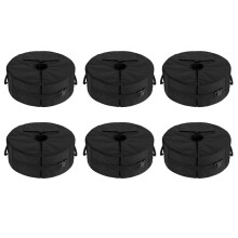 6X Umbrella Base Weight Bag,Round Terrace Umbrella Base Detachable Windproof Fixed Sandbag