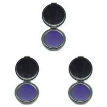3X Tampone per Inchiostro per Impronte Digitali, Senza Lavaggio, Ad Asciugatura Rapida, Portatile, Ad Asciugatura Rapida - Blu