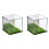 2X   Display Cabinet,   Square Display Cabinet, Memorial Box, Acrylic Mirror Storage Box 1