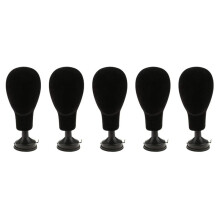5X Beflockung Schaum Schaufensterpuppe Kopf Modell Fotografie Requisiten Erwachsene Schaufensterpuppe Kopf Form Perücken Brille Hut Display Halter