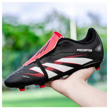 (1801 black long nails, 39) New Men Women Kids Low-Top Soccer Cleats, AG & TF Studs Football Shoes for Match & Training