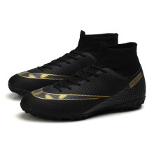 (2150 broken nails black, 44) New Men Women Kids Low-Top Soccer Cleats, AG & TF Studs Football Shoes for Match & Training