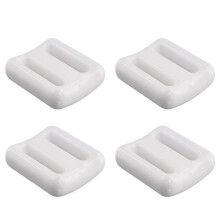 4X Dive Weights for Scuba Diving Weight Belt Coated Lead Diving Weights Coated Dive Weights, 1000g White