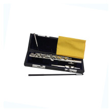 Beginner Piccolo Flute 16 Hole Silver Key White Copper Body C and E Key Woodwind Instrument