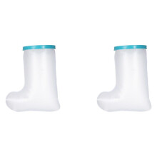 2X Couvre-Jambes Imperméable pour Douche Adulte, Couvre-Bottes de Douche Réutilisable, Protecteur de Pied Étanche - pour Jambe Pied Cheville