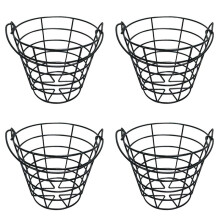 4X Oefen Golfballen Containermand met Handvat Opbergdoos voor Maximaal 50 Stuks Golfballen