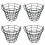 4X Practice  Balls Container Basket with Handle Storage Box Hold  to 50 PCS  Balls 1