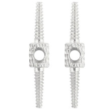 2X Mountain Bike Brake Tube Connector Variable Speed Tubing Through Connector Bicycle Cable Wiring Tool Silver