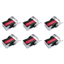 6X 150KG 12V RDS51150 Double-Shaft Digital Metal Robotic Servo with U Mounting Bracket Waterproof 270 Degree