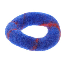 Wool Felt Singing Bowl Cushion 8cm Blue NonSlip Meditation Prayer Bowl Mat with Stable Support